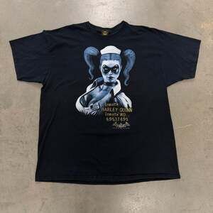 Vintage Batman: Arkham Asylum Harley Quinn Inmate Graphic T-Shirt 2XL